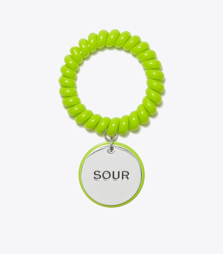 Tory Burch designer bracelets TB x BonBon Locker Room Bracelet in Sugared Apple front
