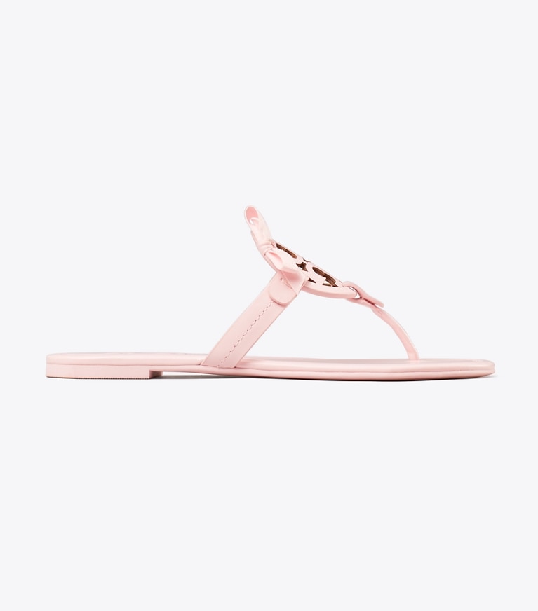 Tory Burch designer sandals TB x BonBon Miller Bow Sandal in BONBON PINK angle