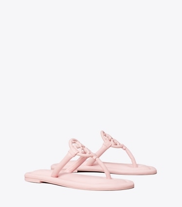 Tory Burch designer sandals TB x BonBon Miller Padded Sandal in STRAWBERRY MARSHMALLOW angle