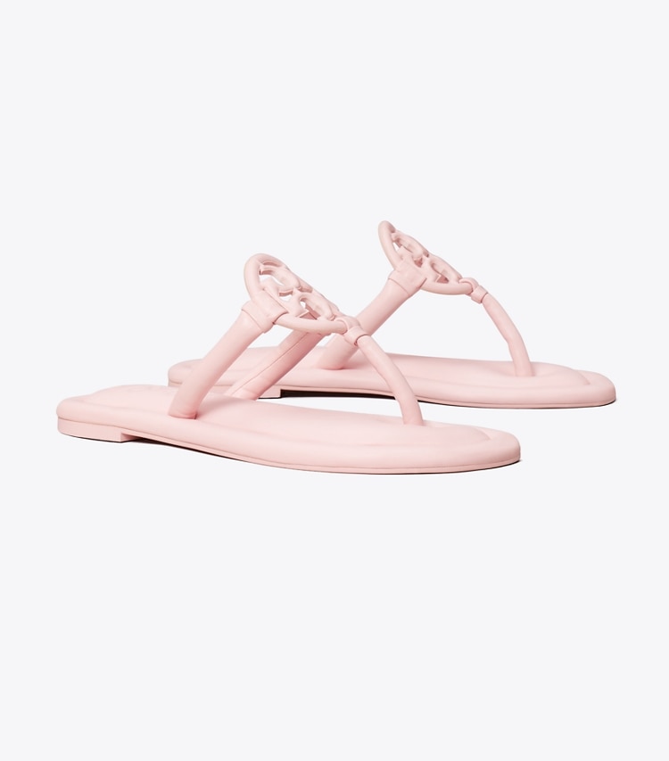 Tory Burch designer sandals TB x BonBon Miller Padded Sandal in STRAWBERRY MARSHMALLOW angle