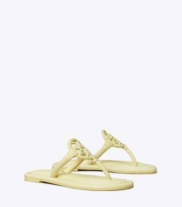 Tory Burch designer sandals TB x BonBon Miller Padded Sandal in BANANA MARSHMALLOW angle