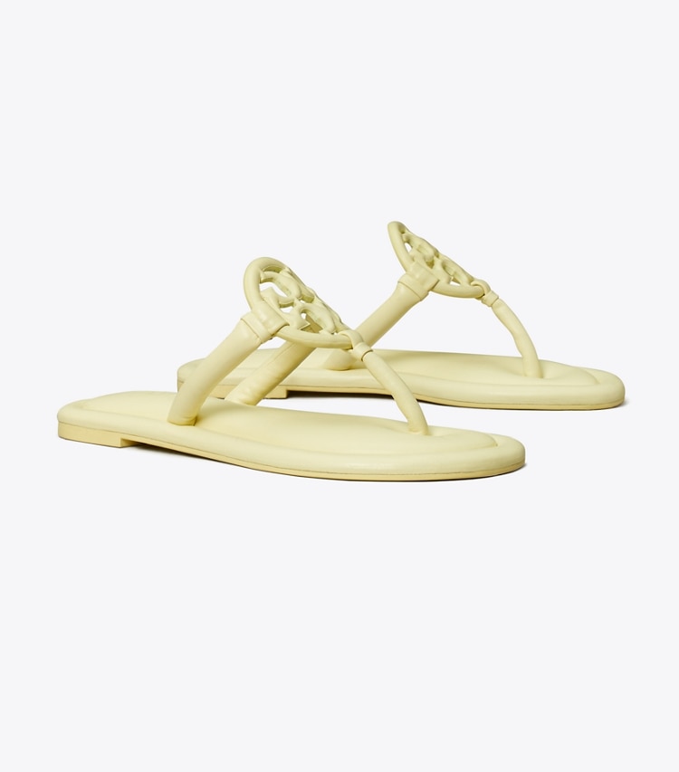 Tory Burch designer sandals TB x BonBon Miller Padded Sandal in BANANA MARSHMALLOW angle