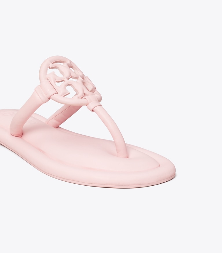 Tory Burch designer sandals TB x BonBon Miller Padded Sandal in STRAWBERRY MARSHMALLOW angle
