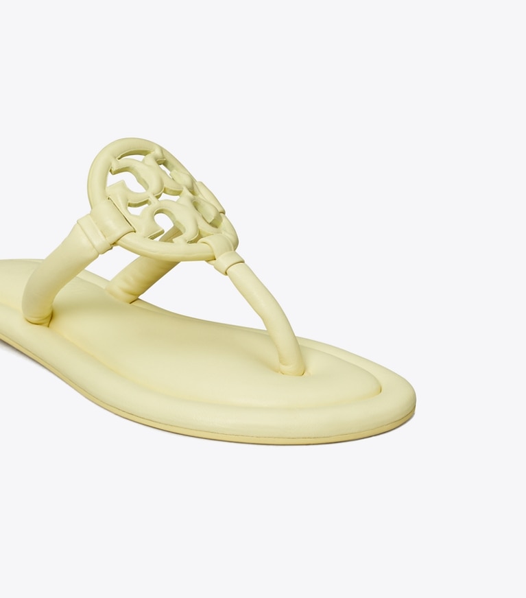 Tory Burch designer sandals TB x BonBon Miller Padded Sandal in BANANA MARSHMALLOW angle