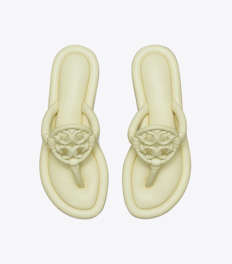 Tory Burch designer sandals TB x BonBon Miller Padded Sandal in BANANA MARSHMALLOW overhead
