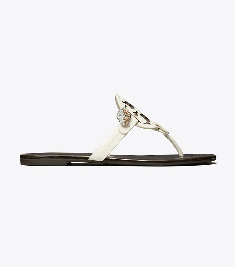 Tory Burch designer sandals TB x BonBon Miller Patent Charm Sandal in COLA side