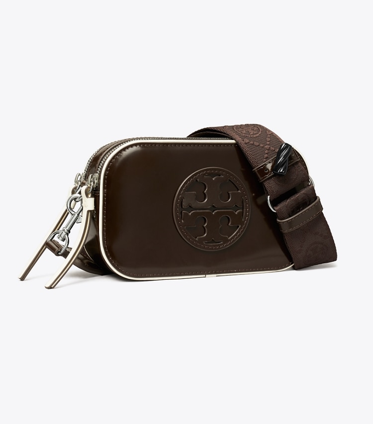 Tory Burch designer crossbody bags TB x BonBon Mini Miller Crossbody Bag in Cola angle
