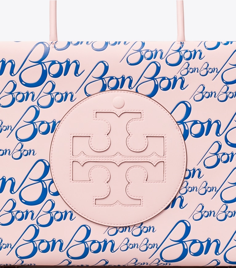 Tory Burch designer tote bags TB x BonBon Small Ella Bio Tote in BonBon Pink angle