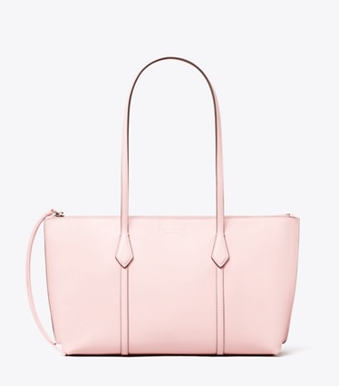 Tory Burch designer tote bags TB x BonBon Small Perry Zip Tote in Shocktart front