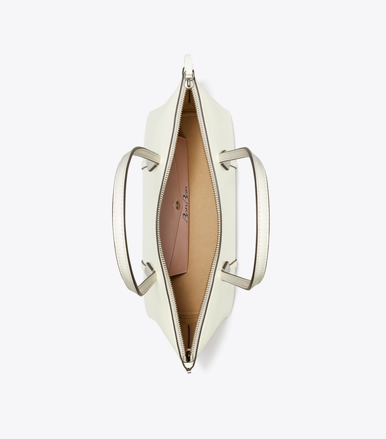 Tory Burch designer トートバッグ TB x BonBon ペリー スモール ジップトートバッグ in Ivory angle