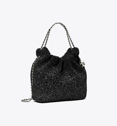 TORY BURCH x BonBon 国内買付 フレミング ミニ ホーボーバッグ TB x BonBon フレミング エンベリッシュ ミニ ホーボーバッグ
