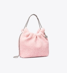 限定コラボ【トリーバーチ】TB X BONBON ミニ ホーボーバッグ TB x BonBon フレミング エンベリッシュ ミニ ホーボーバッグ
