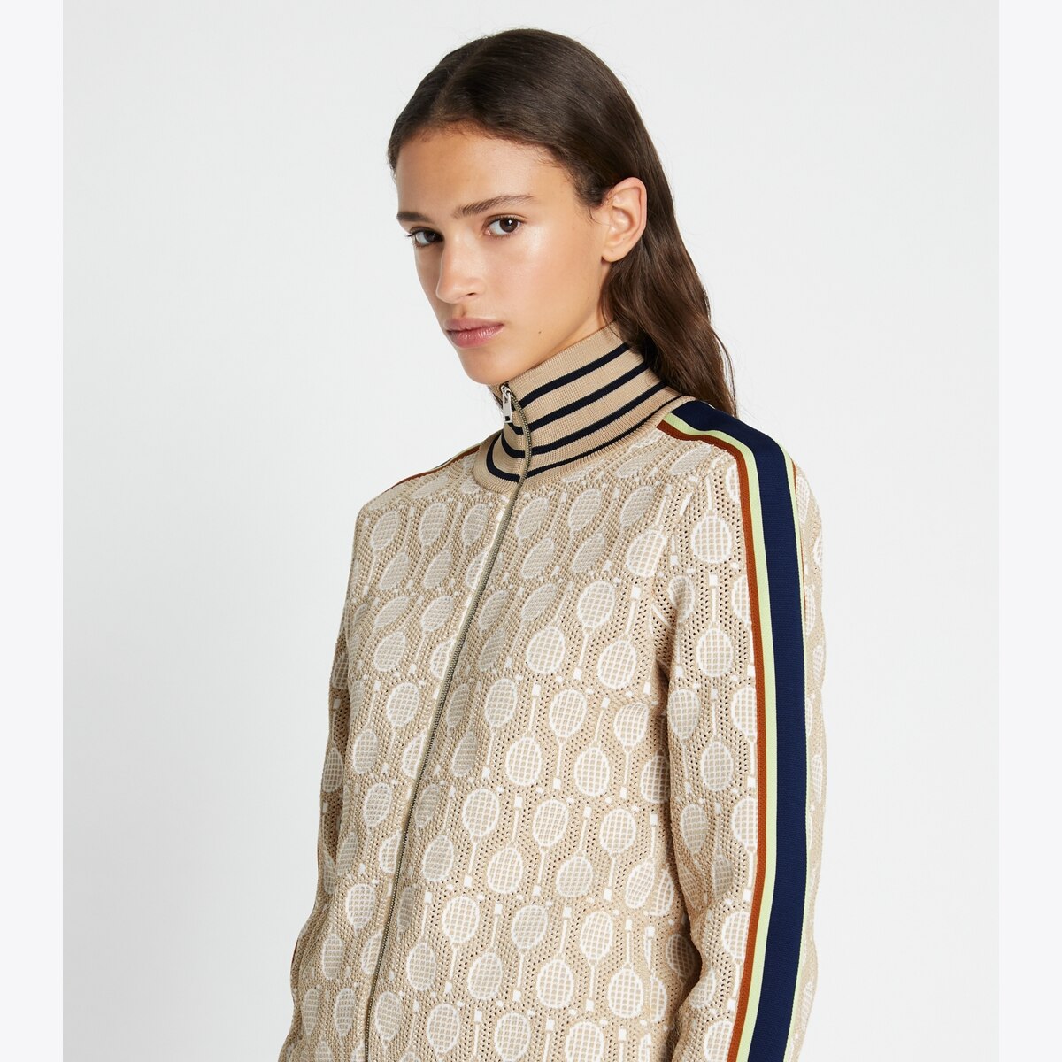 NWT cheapest Tory Burch Printed Utility Jacket Size M