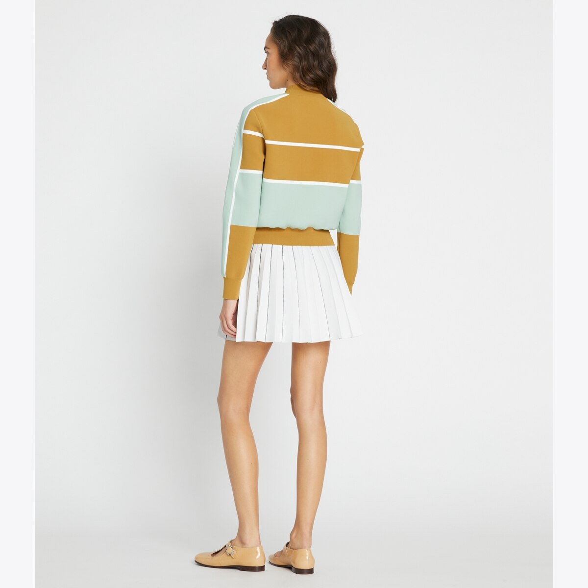 【TORY SPORT】SWEATER SKIRT Tech Knit Viscose Mini Skirt: Women's Designer Bottoms