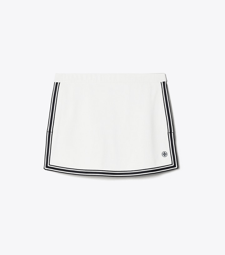 Tech Piqué Side-Slit Tennis Skirt: Women's Designer Bottoms | Tory Sport
