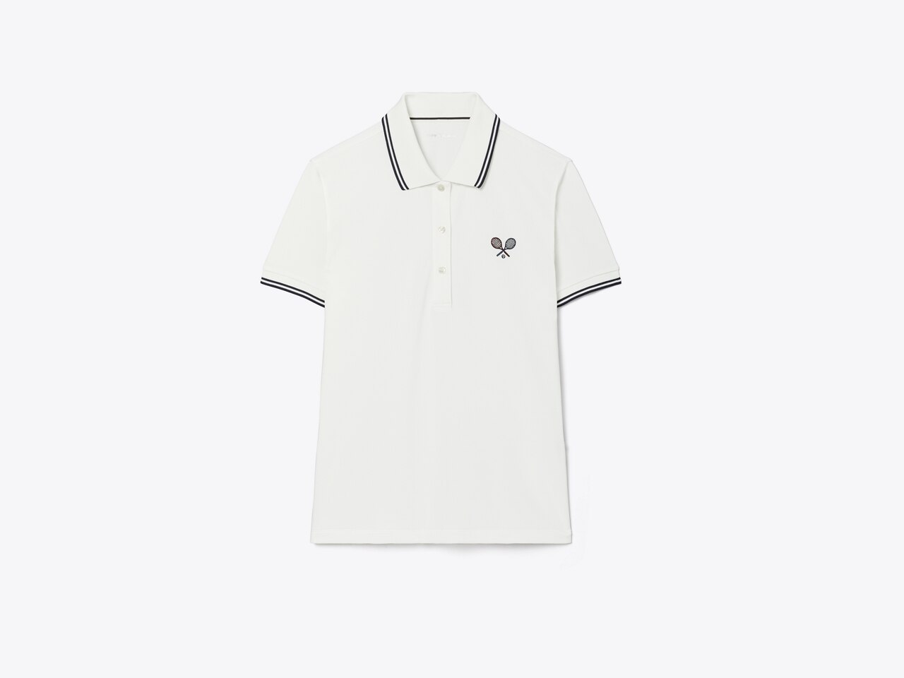 Embroidered Cotton Pique Polo - Ready to Wear