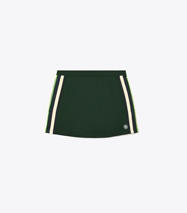 Tory Sport designer bottoms Tech Piqué Tennis Skirt in Conifer front