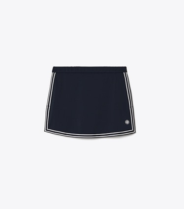Tory Sport designer bottoms Tech Piqué Tennis Skirt in Tory Navy front