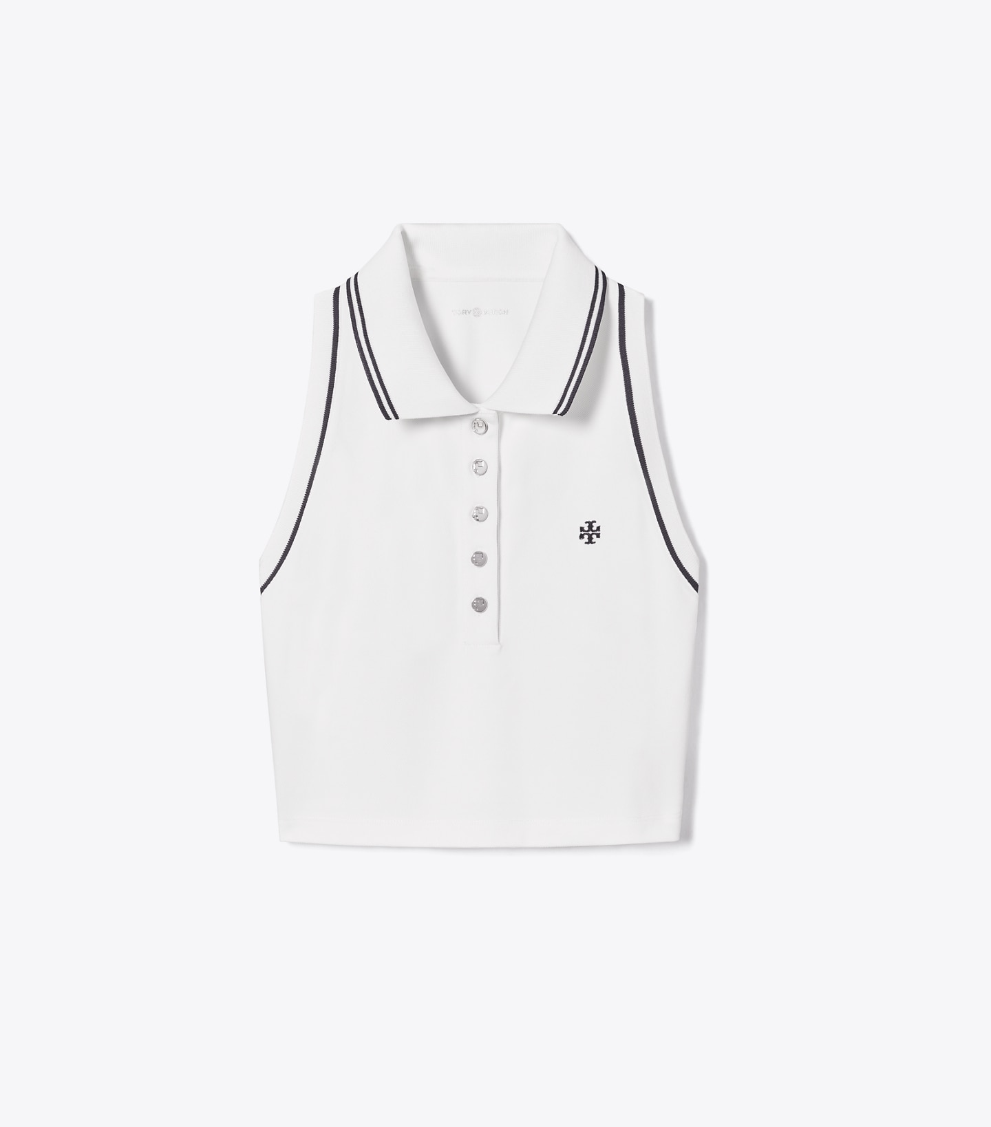 Tech Piqué Cropped Polo Tennis Tank