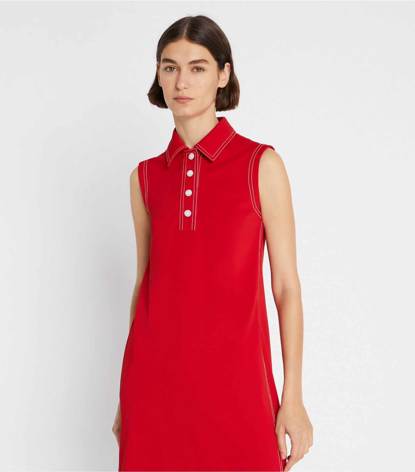 Tech Piqué Pick Stitch Golf Dress