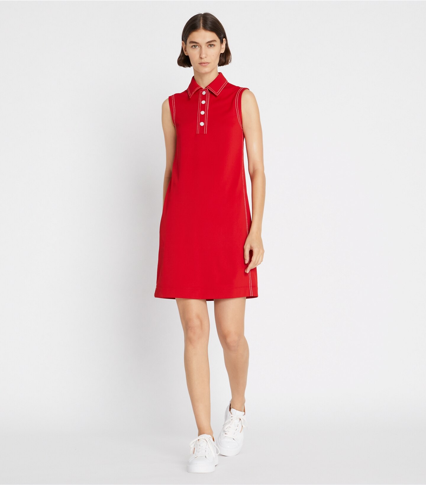 Tech Piqué Pick Stitch Golf Dress