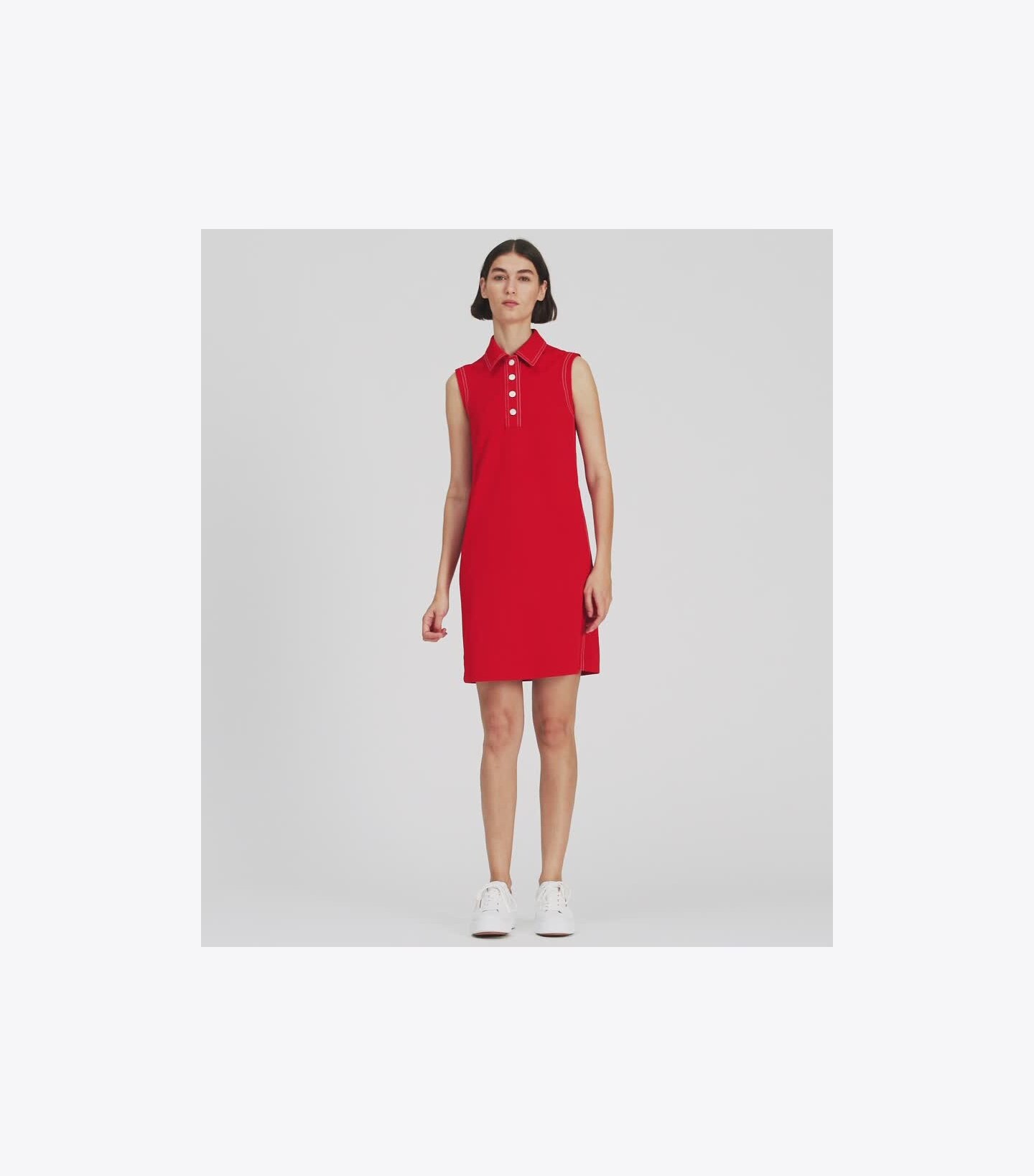 Tech Piqué Pick Stitch Golf Dress