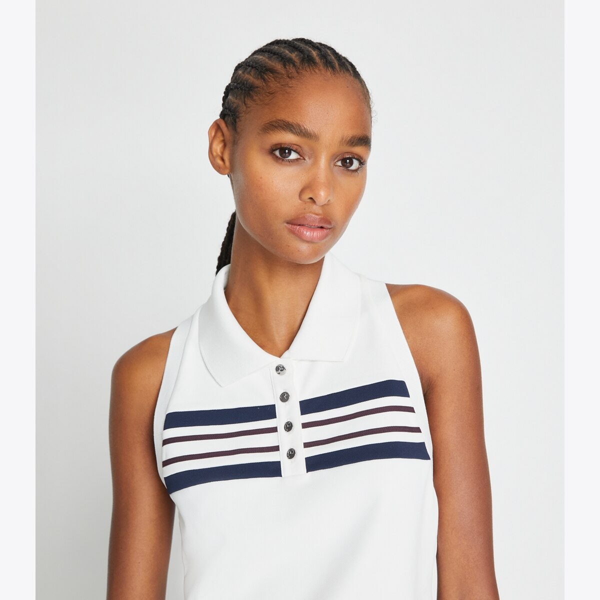 売れ筋商品|||ダナ キャラン ニューヨーク カットソー トップス レディース Sport Women's Court Piqu Knit Racerback Polo Tank Top Mineral DKNY Sport Court Pique Knit Racerback Polo Tank Top in White