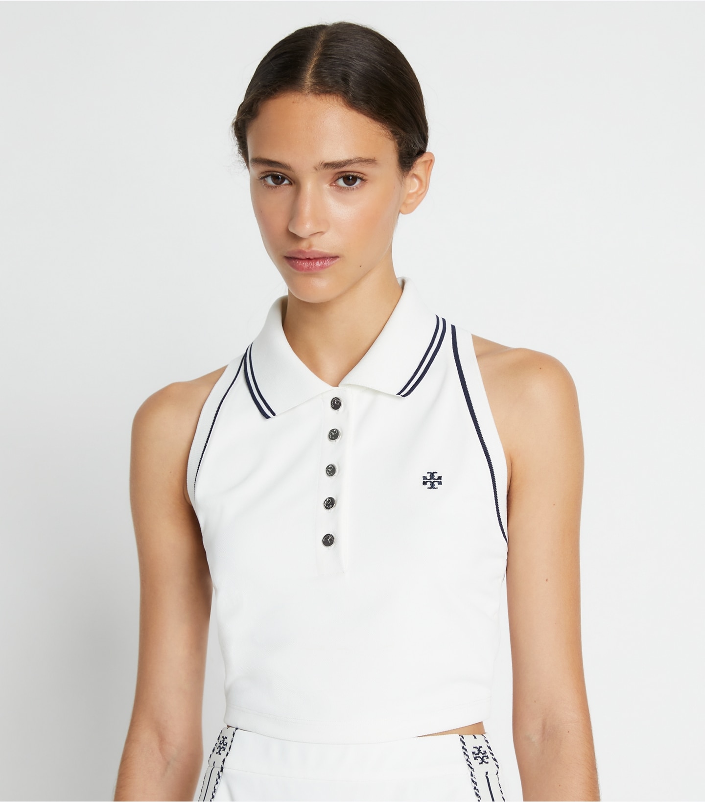 Tech Piqué Racerback Polo Tank