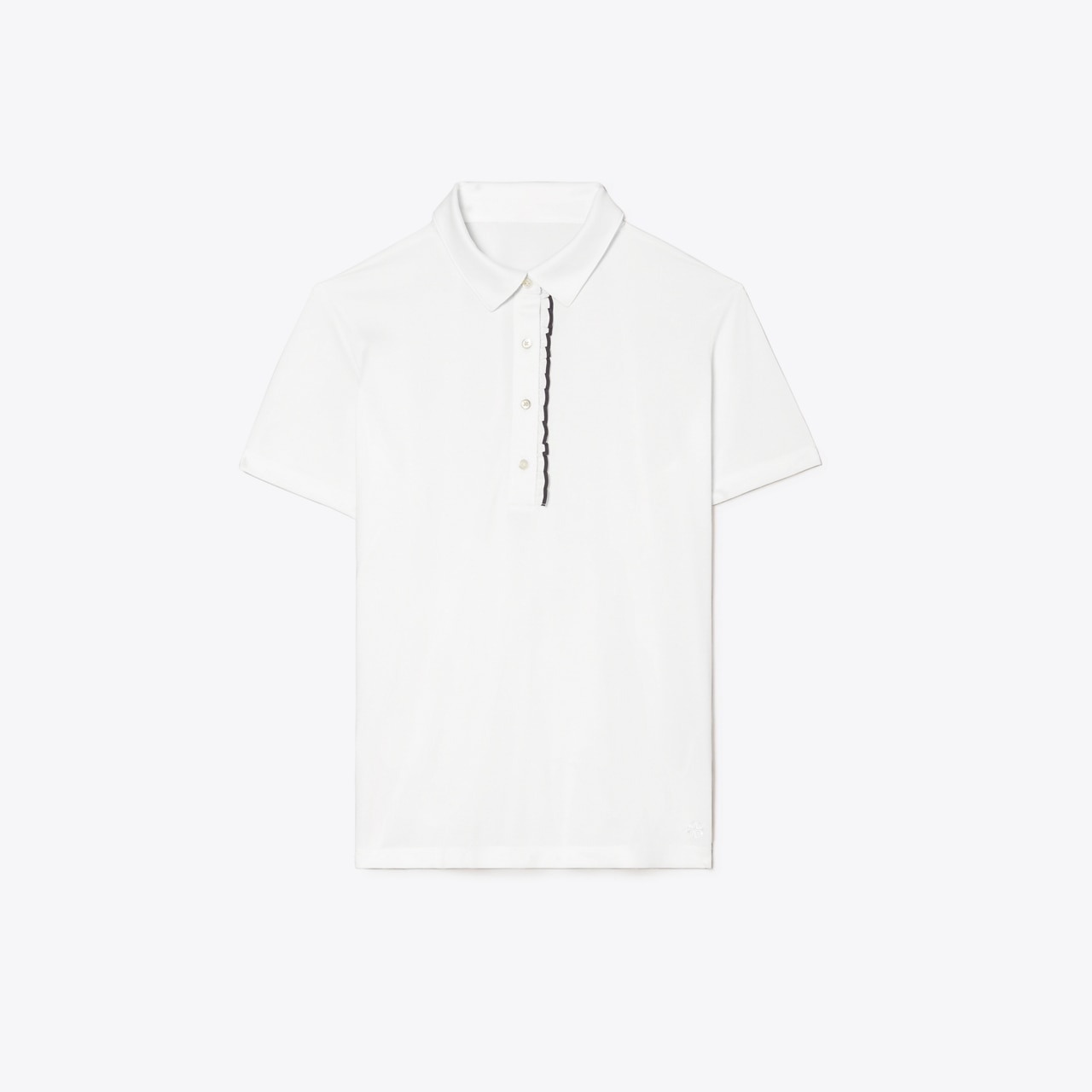 Tech Piqué Ruffle Polo: Women's Designer Tops | Tory Sport