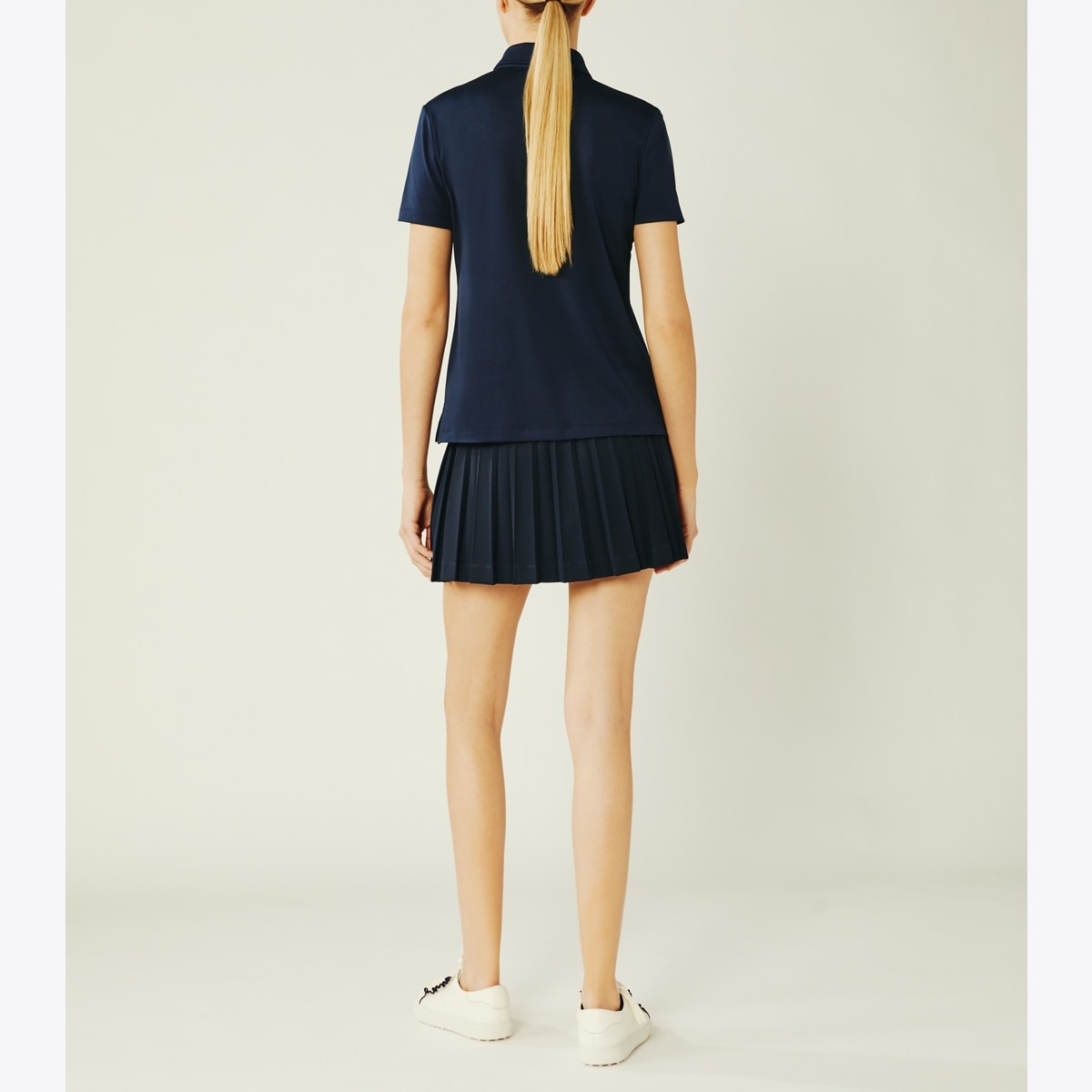 Tech Piqué Ruffle Polo: Women's Designer Tops | Tory Sport