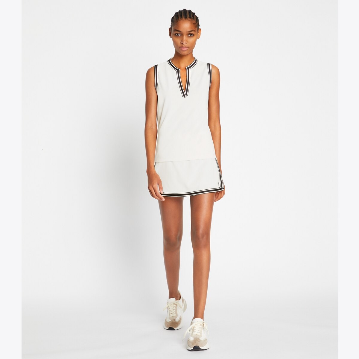Tech Piqué Tunic Tank: Women's Designer Tops | Tory Sport