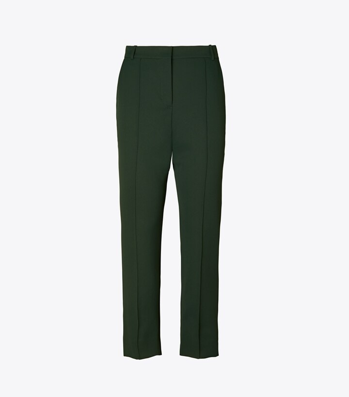 Tory Burch designer bottoms Tech Twill Golf Pant in Conifer front