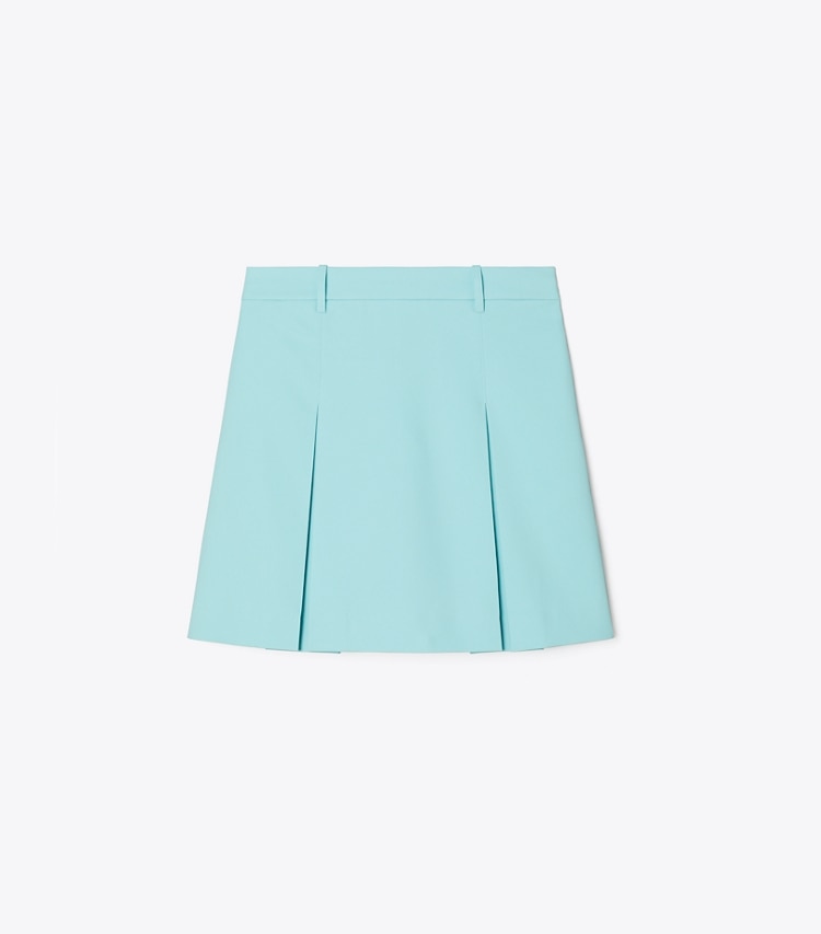 Tory Sport designer bottoms Tech Twill Golf Skirt in Pastel Sky front