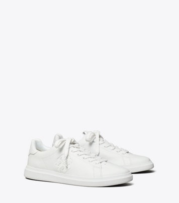 Tory Burch designer baskets Tennis Howell Double T in White / White angle