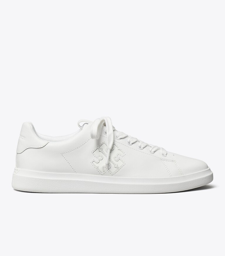 Tory Burch designer baskets Tennis Howell Double T in White / White angle