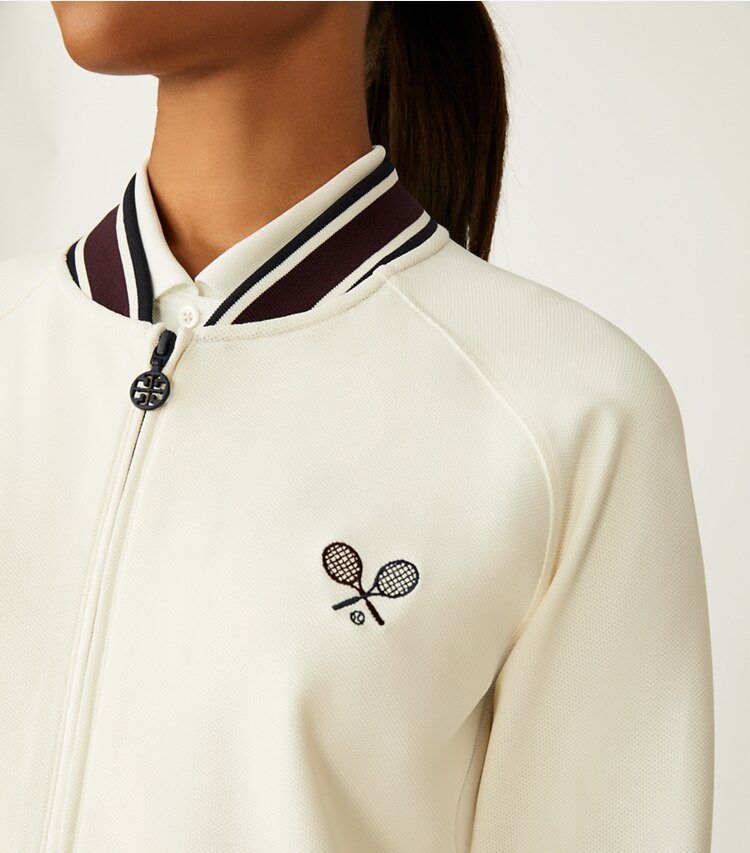 Tennis WarmUp Jacket Women's Clothing Jackets Tory Burch UK