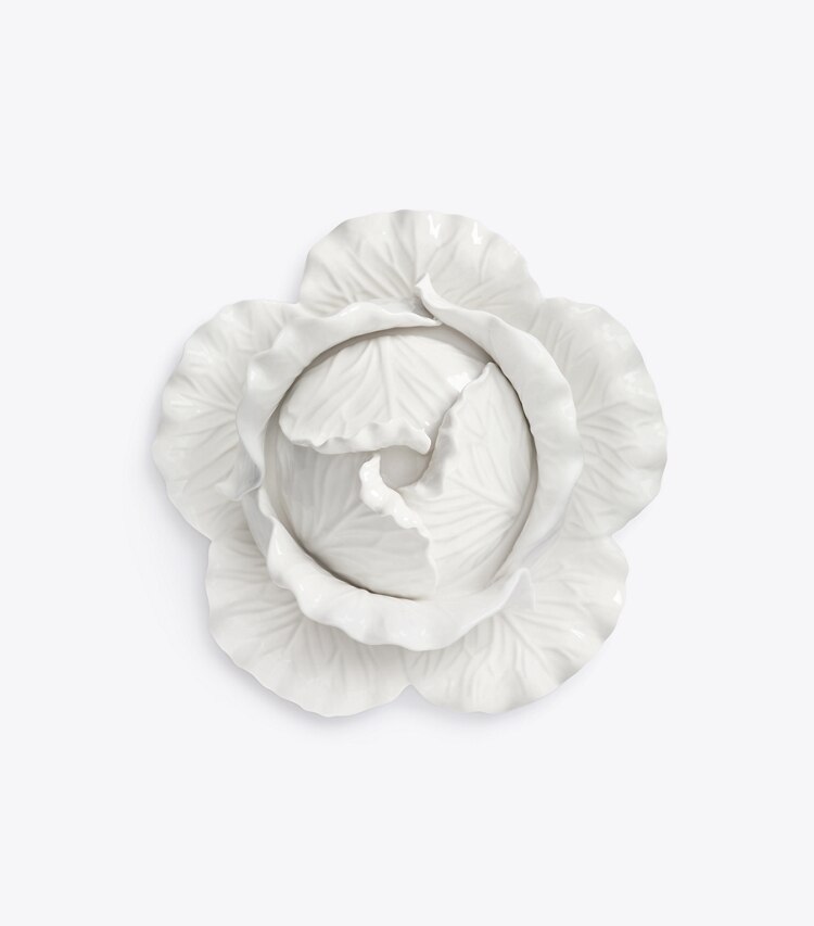 Tory Burch designer geschirr & gläser Terrine Im Lettuce-Design  in White detail