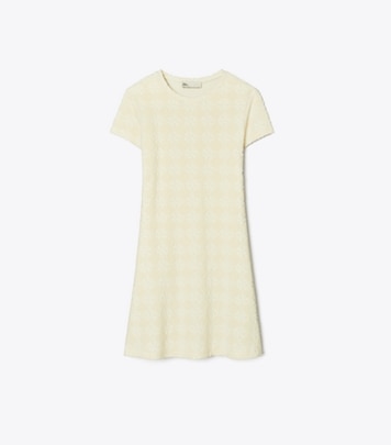 Tory Burch designer coverups Terry Jacquard Logo Shirtdress in NEW IVORY front