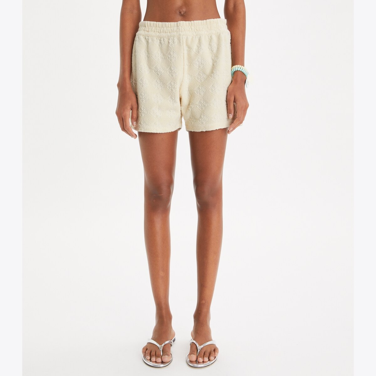 Terry Jacquard Logo Short: Women's Designer Coverups | Tory