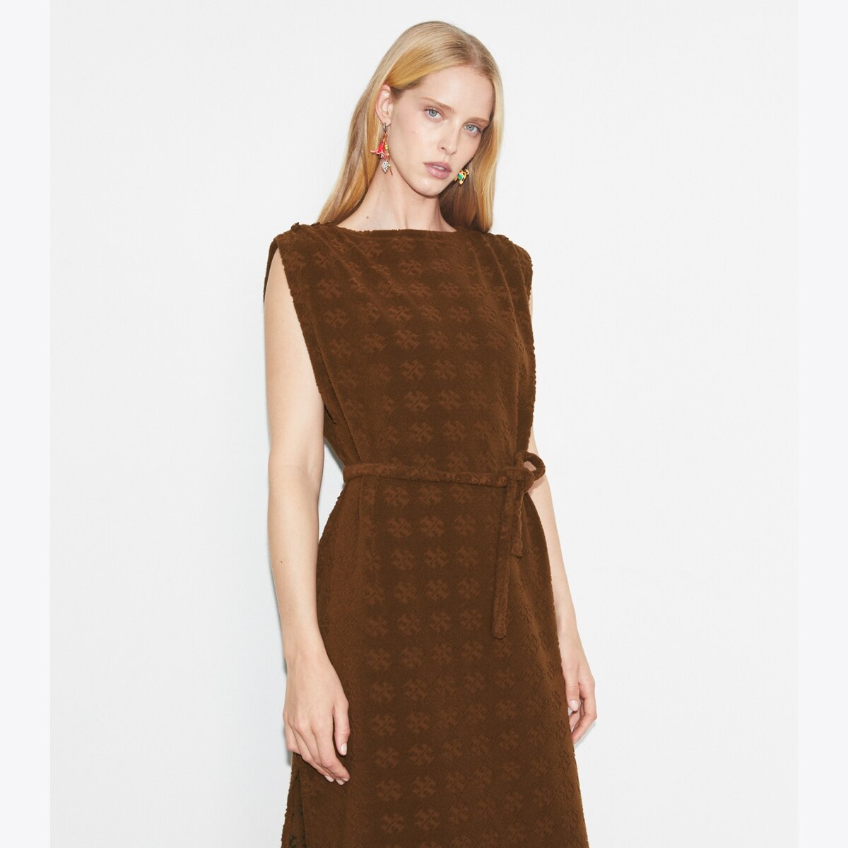 TERRY JACQUARD MAXI DRESS - thumbnail 5