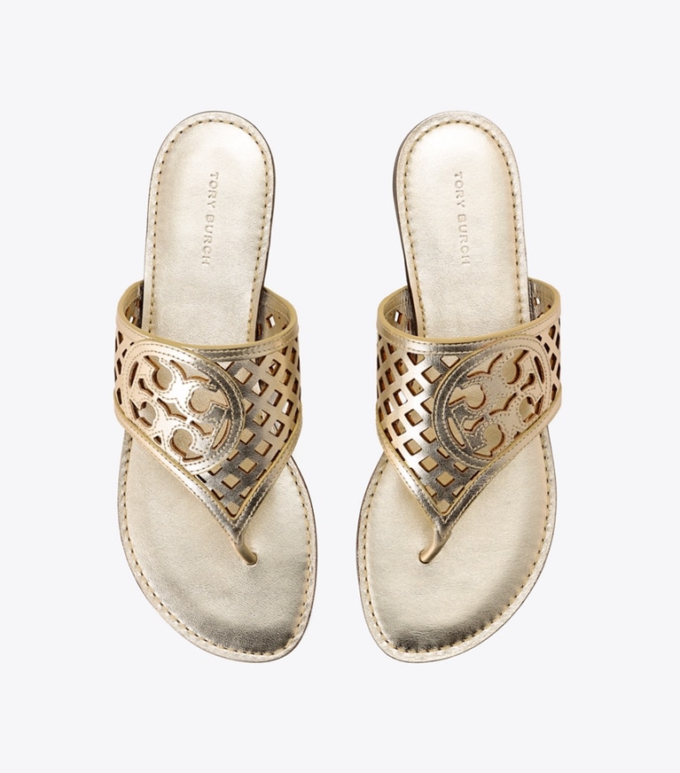 サッチ メタリック トングサンダル: レディース サンダル | Tory Burch JP