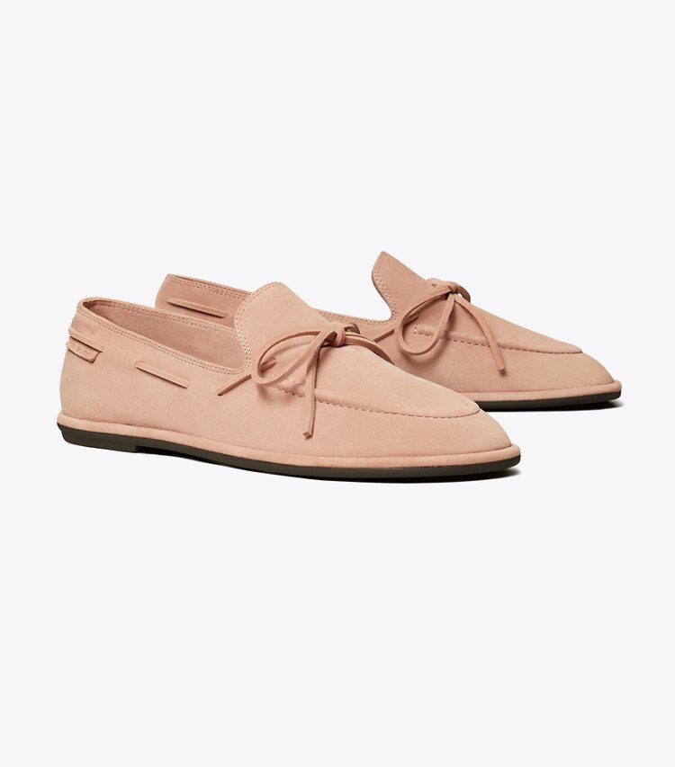 Tory Burch designer flats The Boaty in MALVA / MALVA angle