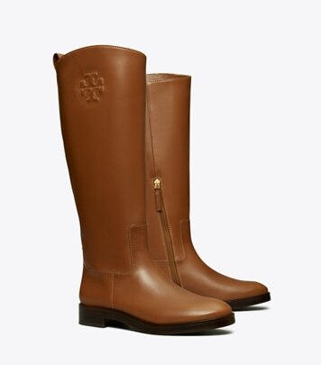 Tory burch mid hot sale calf boots