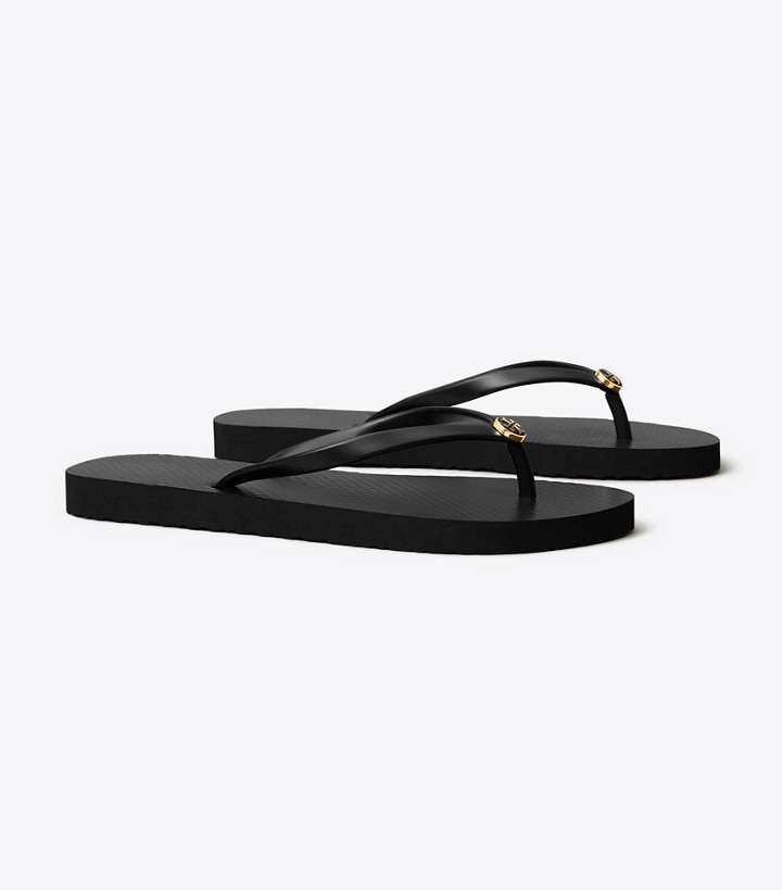 Total 42+ imagen tory burch rubber flip flops black - Abzlocal.mx