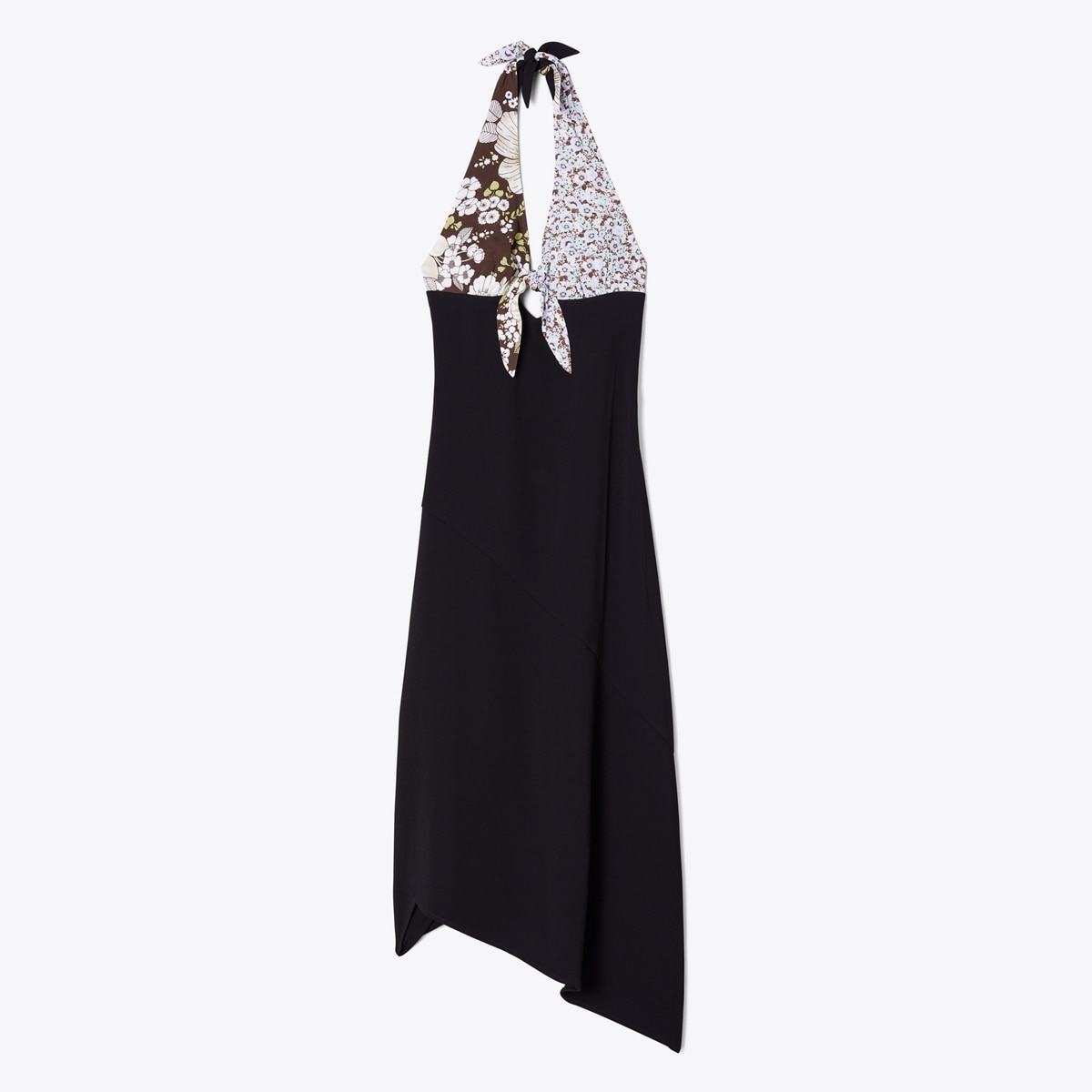 TIE-BACK CREPE DRESS