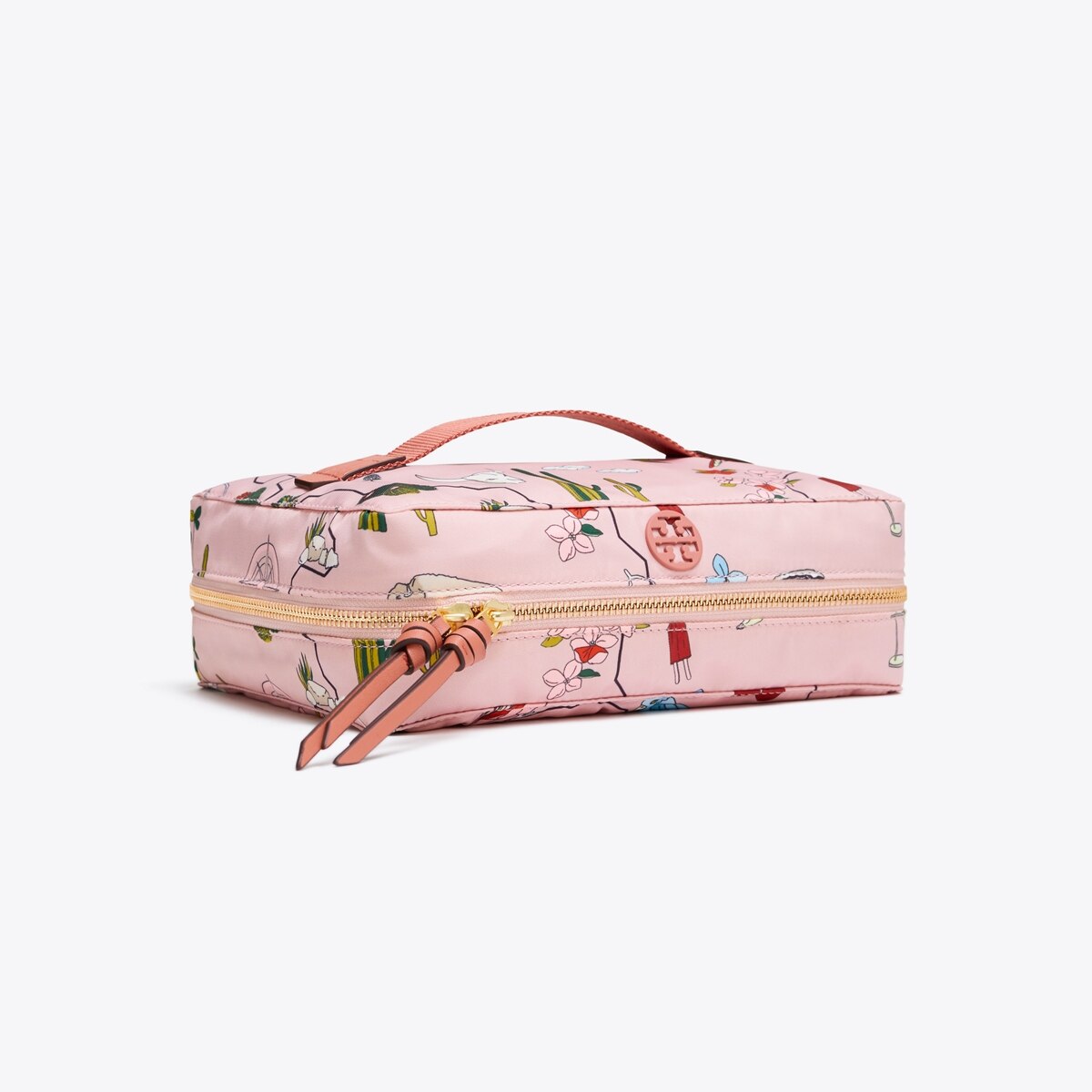 tory burch pink cosmetic bag