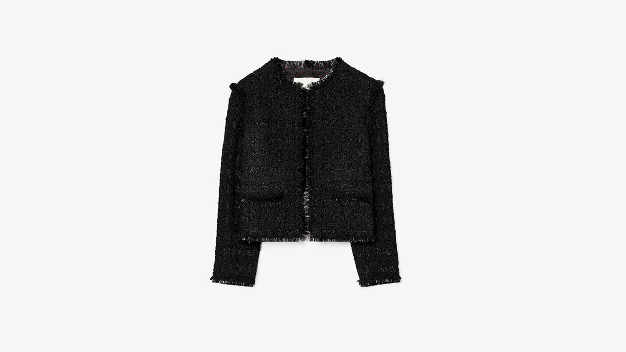 Tinsel Tweed Jacket: Women's Designer Jackets | Tory Burch