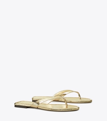 Tory Burch designer sandales Tongs classiques in SPARK GOLD angle