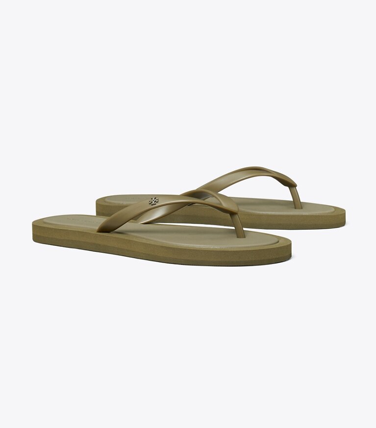 Tory Burch designer sandales Tongs Kira à semelle amortissante in WILD OLIVE / WILD OLIVE angle