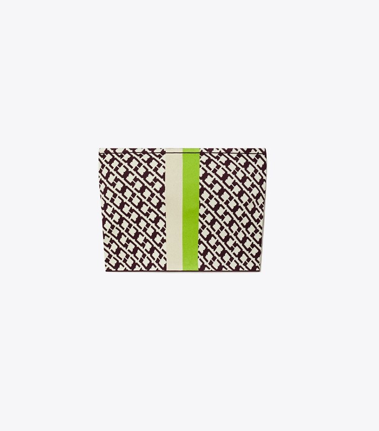 Tory Burch diseñador tops Top bandeau de jacquard en Ivory / Dark Red / Green frente